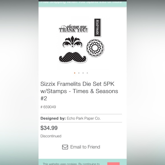 Sizzix Stamp & Die Cut set. NWT Echo Park Paper Times & Seasons #2 Discontinued - Picture 7 of 8